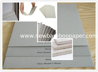 China Recycled Pulp Uncoated Laminated Grey Chipboard 700gsm - 1800gsm 1.5mm Thick Paper supplier