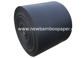 China Low Grammage Black Paperboard Roll / Sheet 110gsm - 550gsm 100% Recycled Material supplier